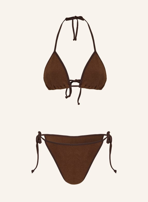 sorbet island ARIA triangle bikini BROWN / DARK BROWN