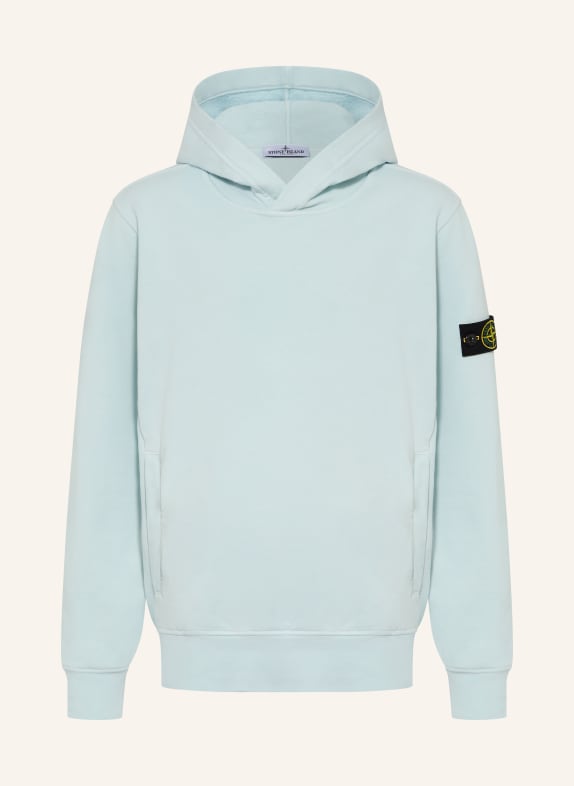 STONE ISLAND JUNIOR bluza z kapturem JASNONIEBIESKI