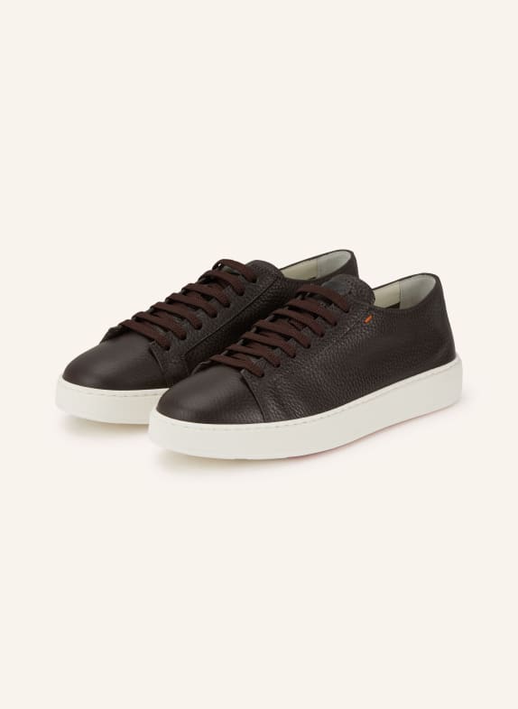 Santoni Sneaker DAMPS DARK BROWN