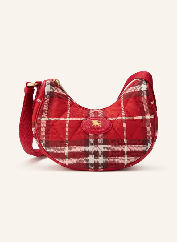 BURBERRY Taška přes rameno HORSESHOE ČERVENÁ / KRÉMOVÁ / TMAVĚ ČERVENÁ