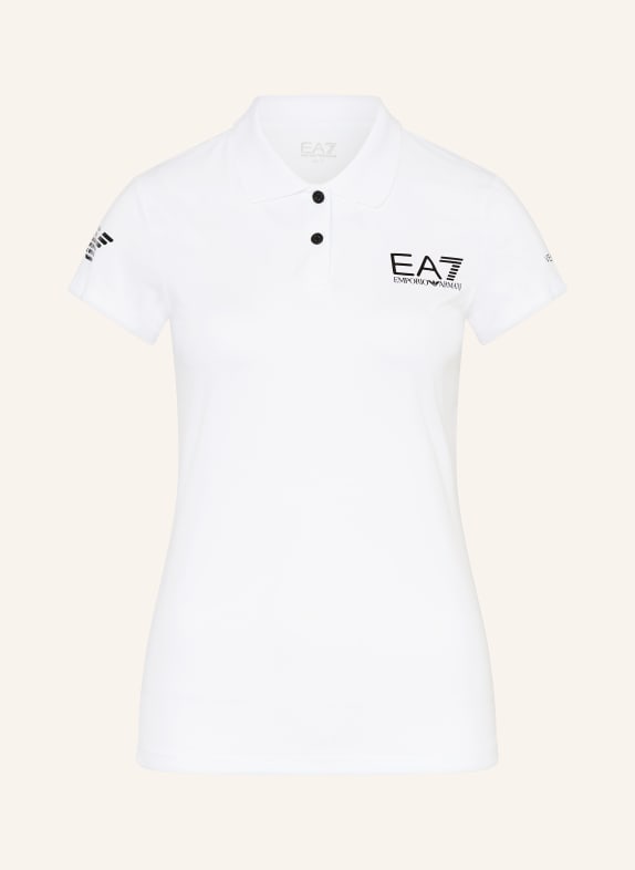 EA7 EMPORIO ARMANI Funktions-Poloshirt WEISS