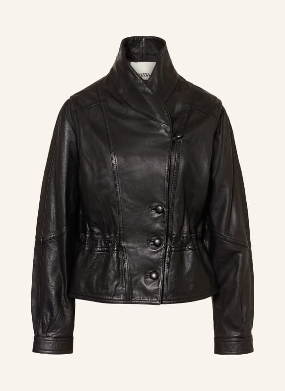 ISABEL MARANT TRESSY leather jacket BLACK