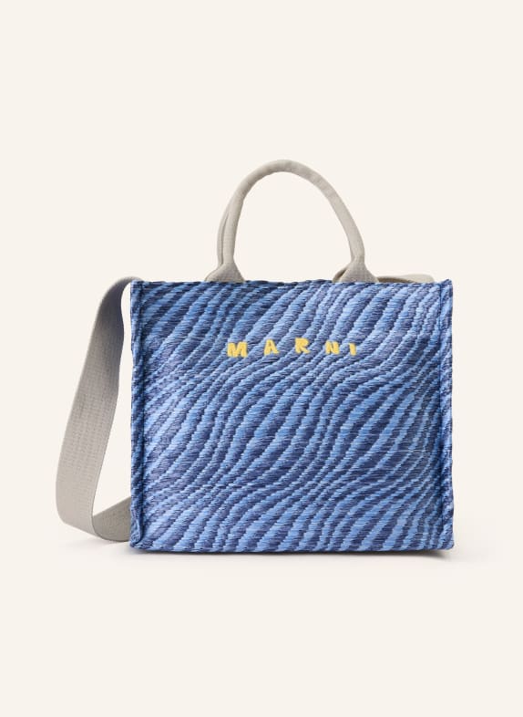 MARNI Shopper SMALL BLAU / HELLBLAU / WEISS
