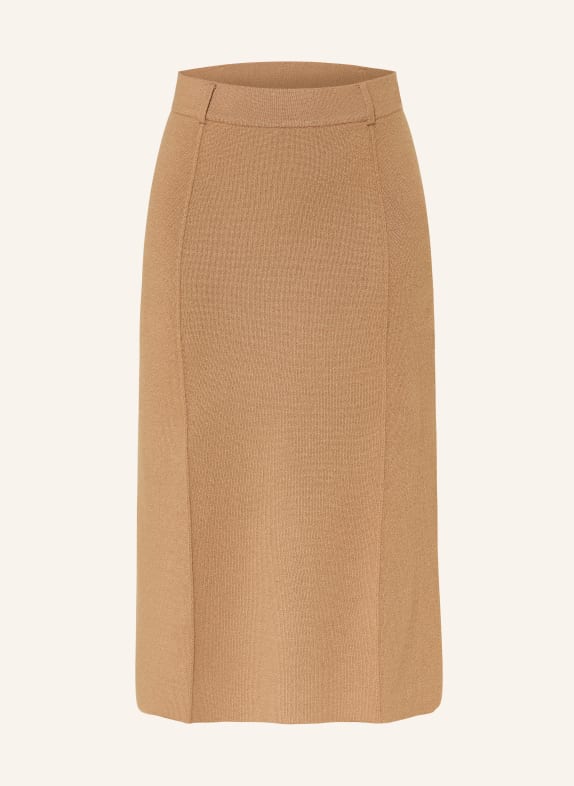 LISA YANG Strickrock aus Cashmere CAMEL