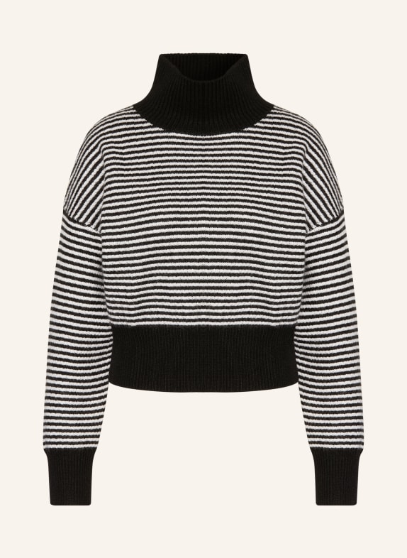 LISA YANG Kašmírový svetr ČERNÁ / REŽNÁ