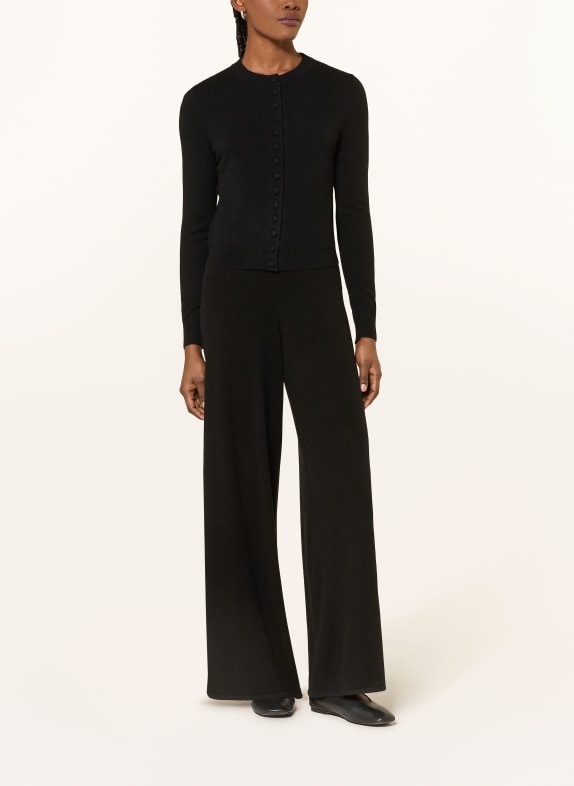 LISA YANG Strickjacke aus Cashmere SCHWARZ