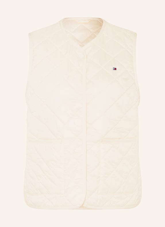 TOMMY HILFIGER Steppweste aus Satin ECRU