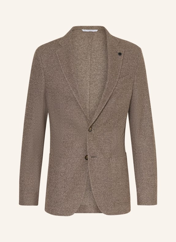 BALDESSARINI Extra slim fit jacket DARK BROWN / TAUPE