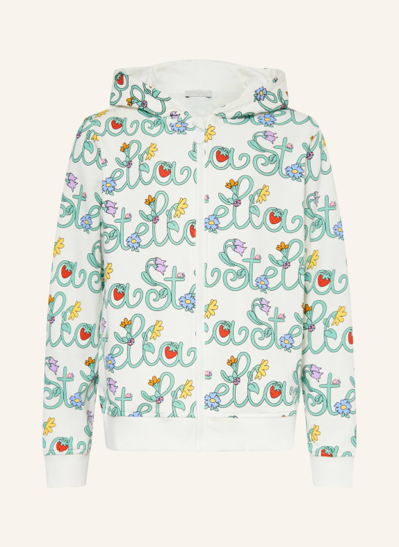 STELLA McCARTNEY KIDS Sweatjacke WEISS / HELLGRÜN / BLAU