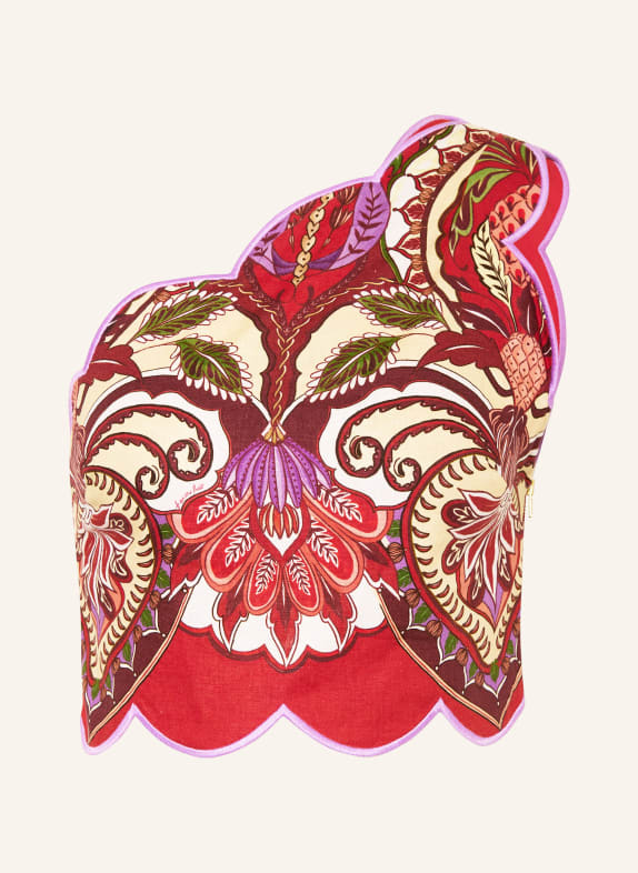 FARM RIO Top z jednym ramiączkiem ODARA CZERWONY / ECRU / LILA