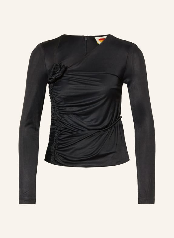 FARM RIO blouse shirt BLACK