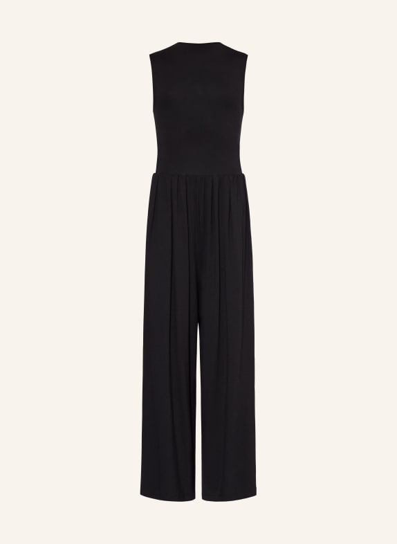 BLUE EFFECT Jumpsuit mit Falten SCHWARZ