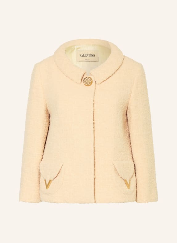 VALENTINO Kastenjacke aus Tweed ECRU