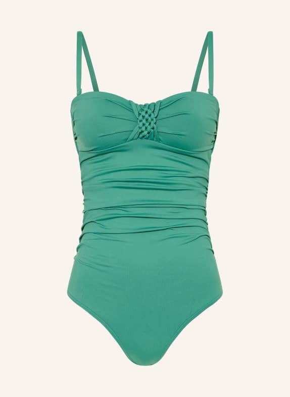 CYELL GREEN OASIS bandeau swimsuit GREEN