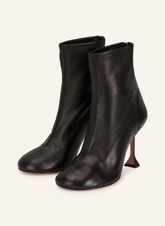 AMINA MUADDI Stiefeletten SCHWARZ / ALTROSA