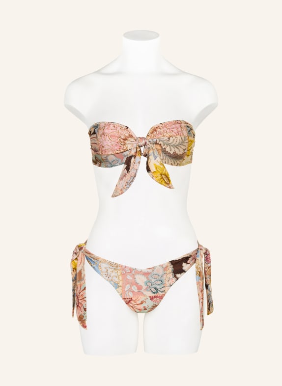 ZIMMERMANN Trekantsbikinibyxor DAYLIGHT GAMMALROSA / BEIGE / MINT