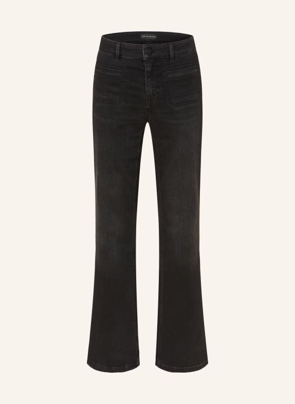 OPUS PANTS Flared jeans MELLY FRESH 70244 washed black