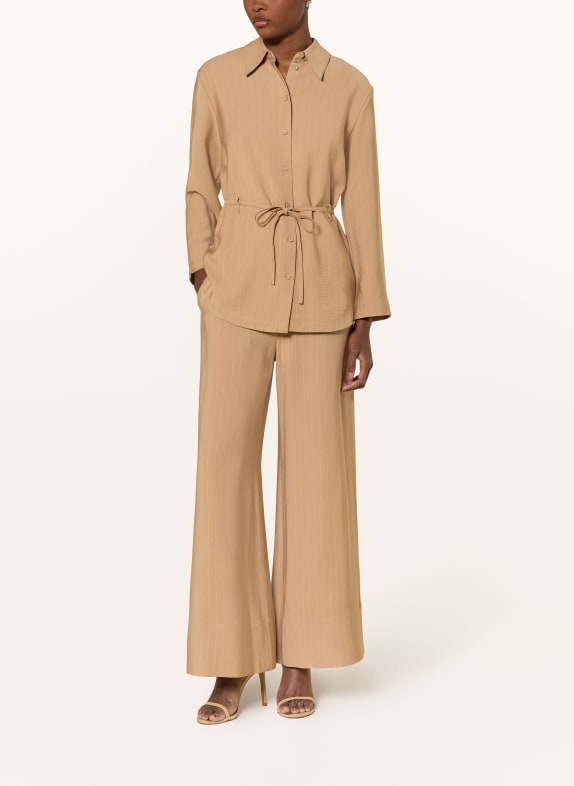 TIGER OF SWEDEN Overhemdblouse FELIX CAMEL / ECRU