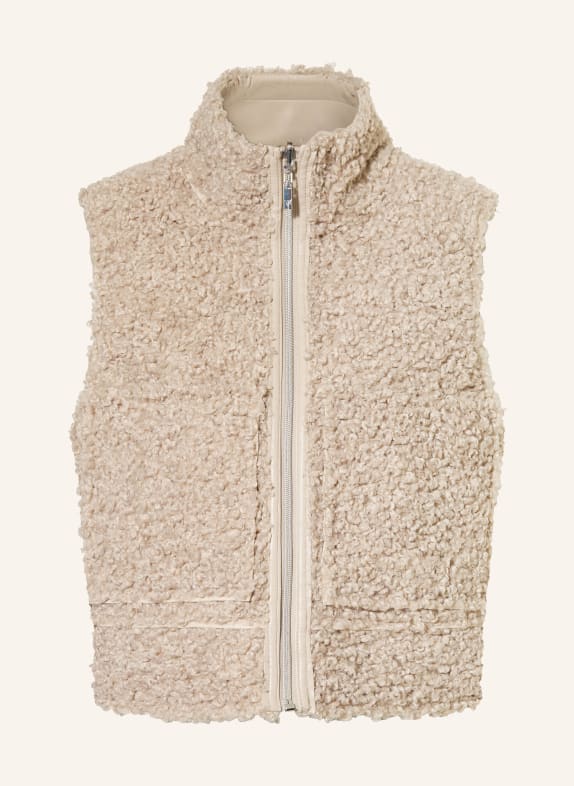 monari Weste mit Teddyfell zum Wenden BEIGE