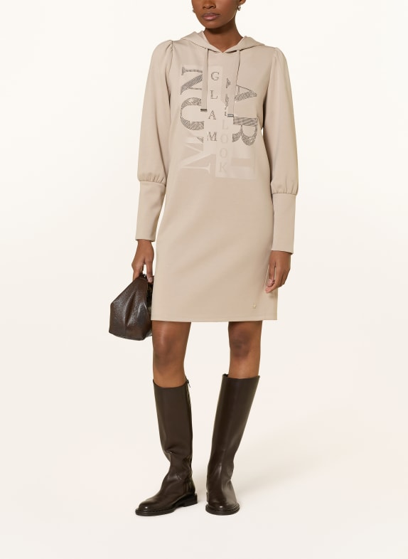 monari svetrové šaty BÉŽOVÁ