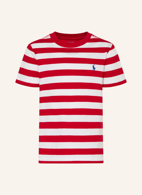 POLO RALPH LAUREN T-Shirt DUNKELROT / WEISS
