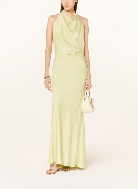 SIMKHAI Saténové šaty REANNON ŽLUTÁ