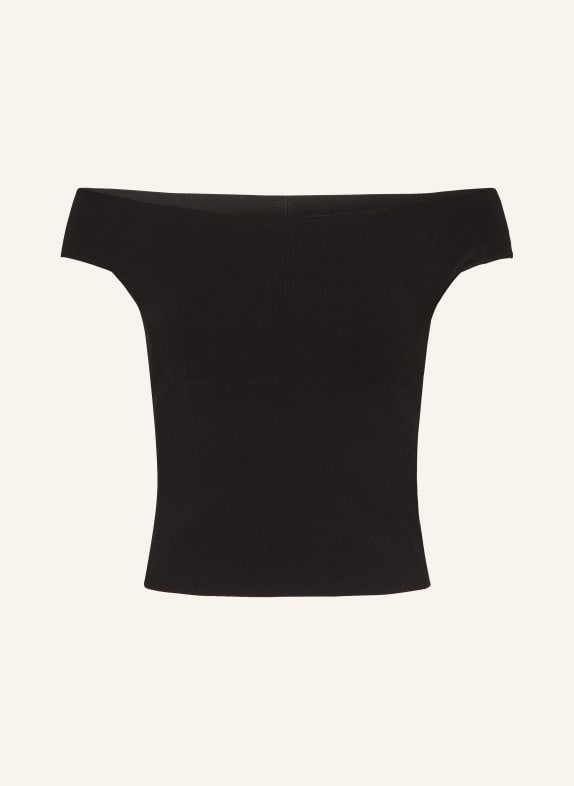 SIMKHAI Cropped-Strickshirt DALTON SCHWARZ