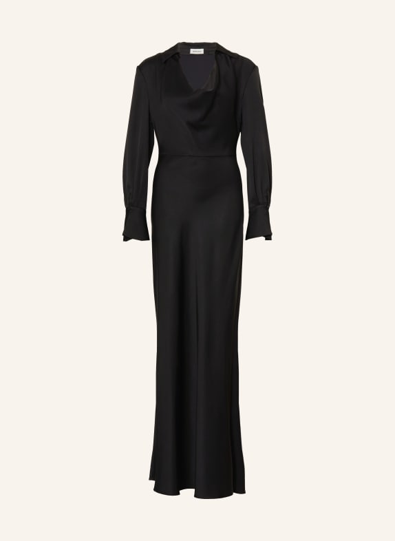 SIMKHAI Satyna sukienka ADELLE CZARNY