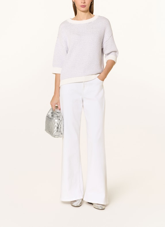 darling harbour Strickbluse white / lilac
