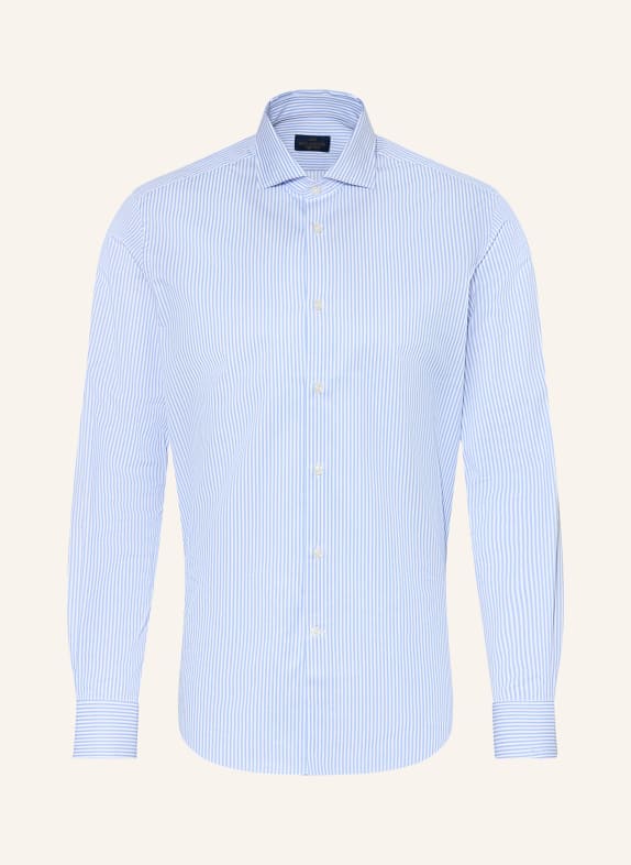 PAUL & SHARK Hemd SOFFIO Regular Fit WEISS / HELLBLAU