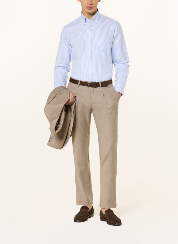 PAUL & SHARK Cămașă SOFFIO Regular Fit ALB / ALBASTRU DESCHIS