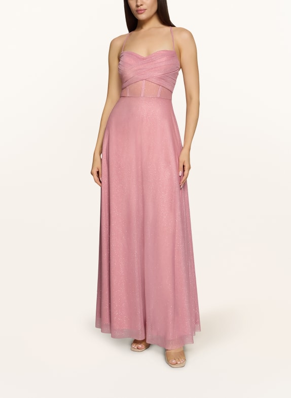Suddenly Princess Abendkleid mit Glitzergarn ROSÉ
