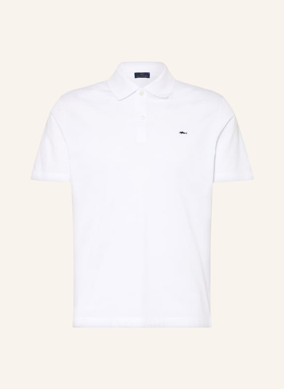 PAUL & SHARK Piqué-Poloshirt WEISS / DUNKELBLAU
