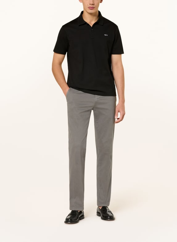 PAUL & SHARK Piqué-Poloshirt SCHWARZ / WEISS