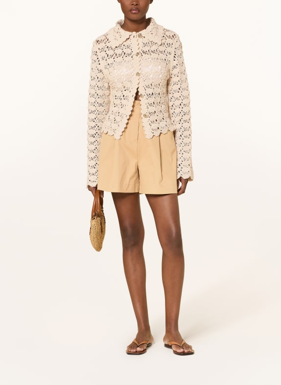 MRS & HUGS gehaakt vest BEIGE