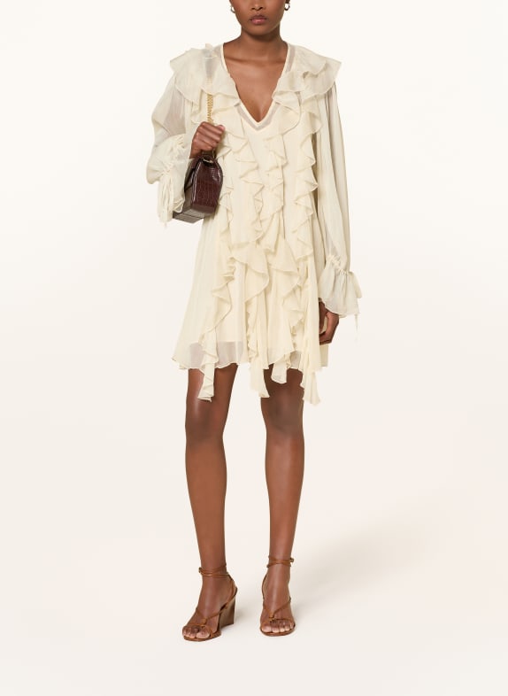 MRS & HUGS Kleid mit Volants CREME