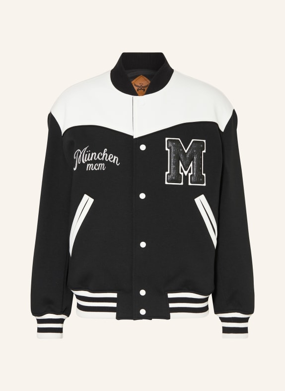MCM college jacket BLACK / WHITE