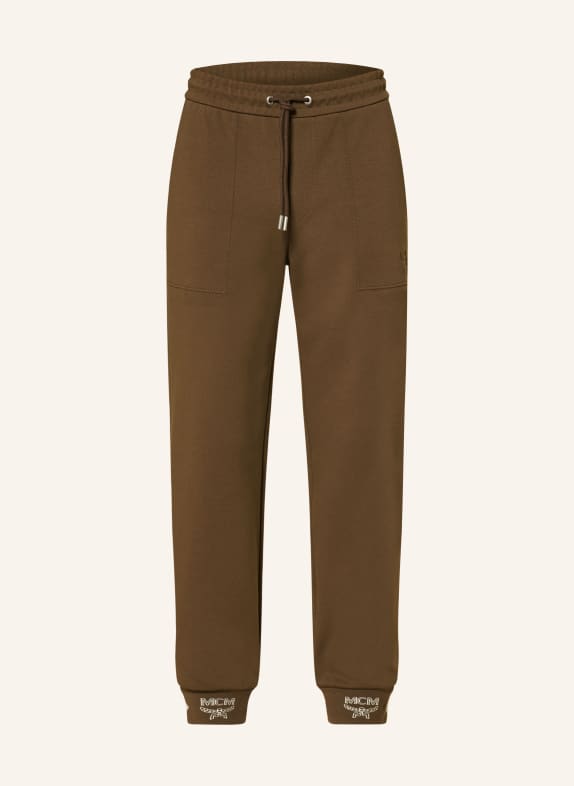 MCM ESSENTIAL sweatpants KHAKI / CREAM