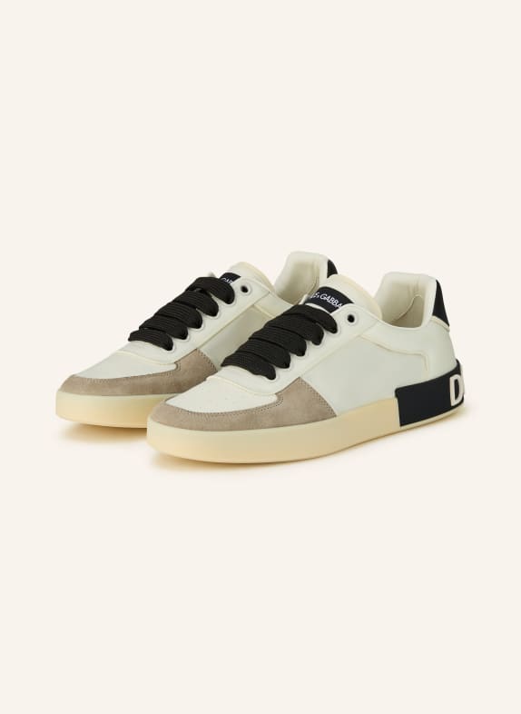 DOLCE & GABBANA Sneaker CREME / GRAU / SCHWARZ