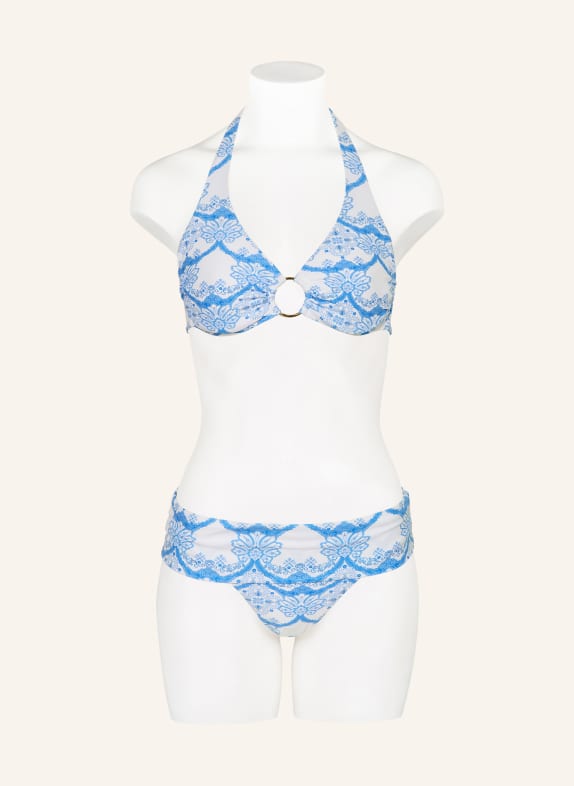 MELISSA ODABASH Beugel-bikinitop BRUSSELS LICHTBLAUW / BLAUW / WIT