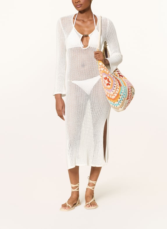 MELISSA ODABASH CASEY beach dress with cut-out ECRU