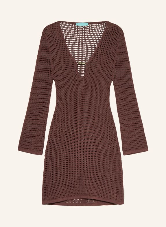 MELISSA ODABASH Sukienka plażowa ELLIS z wycięciem BRĄZOWY