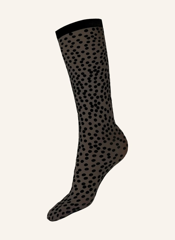 Wolford Fine knit ankle socks SWEET DOTS SOCKS 7005 BLACK