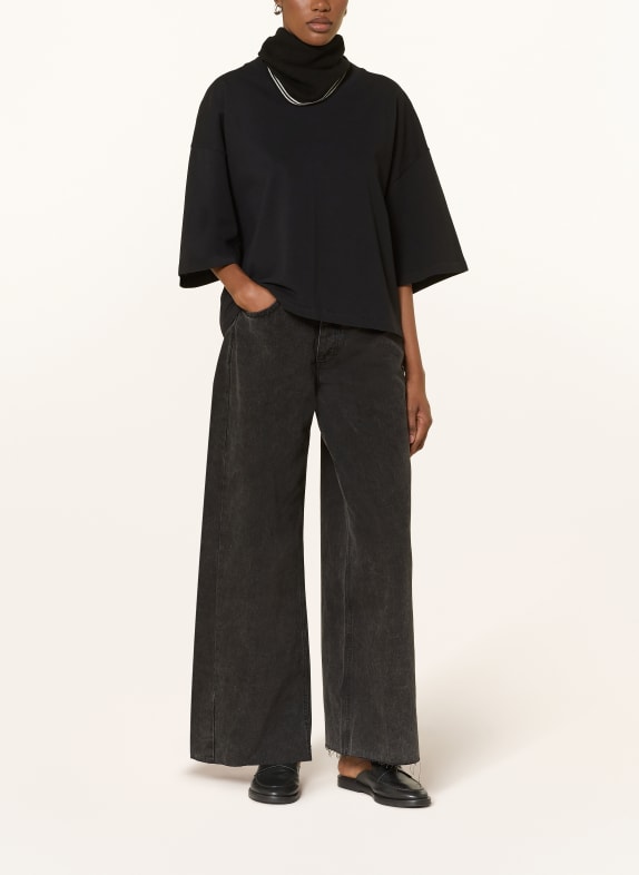 black palms T-shirt HEAVY ZWART