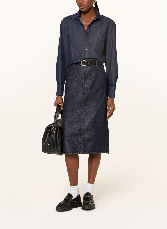FRAME Jeansrok THE TROUSER SKIRT DONKERBLAUW