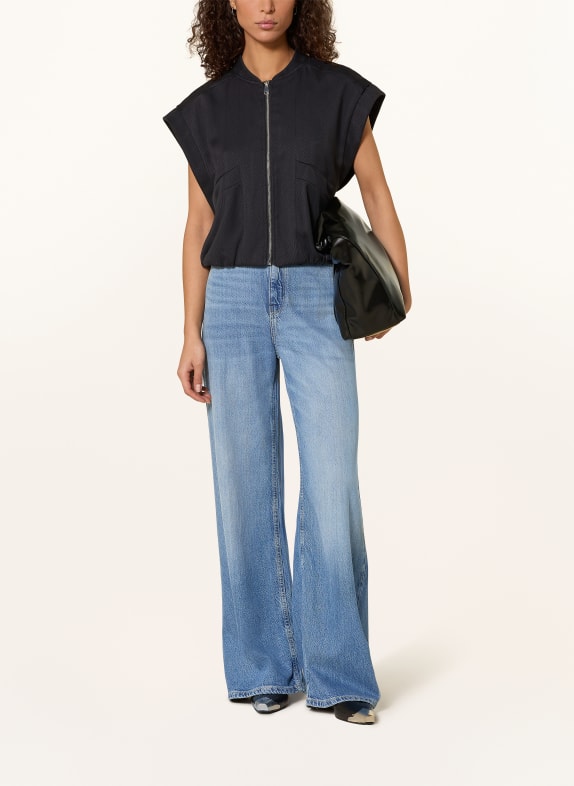 Y.A.S. Sweat-Weste SCHWARZ