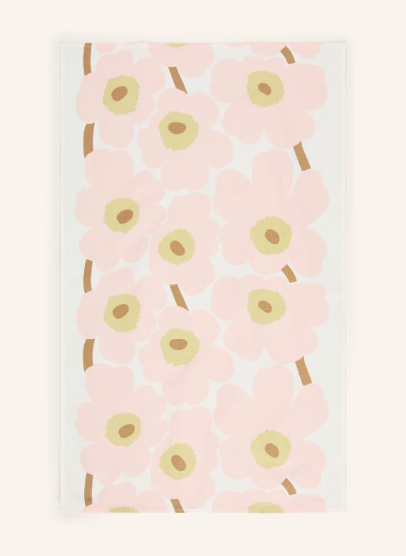 marimekko UNIKKO tea towel PINK / LIGHT GREEN / WHITE