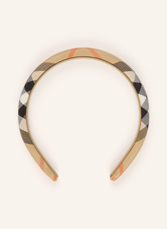 BURBERRY headband LIGHT BROWN / RED / BLACK