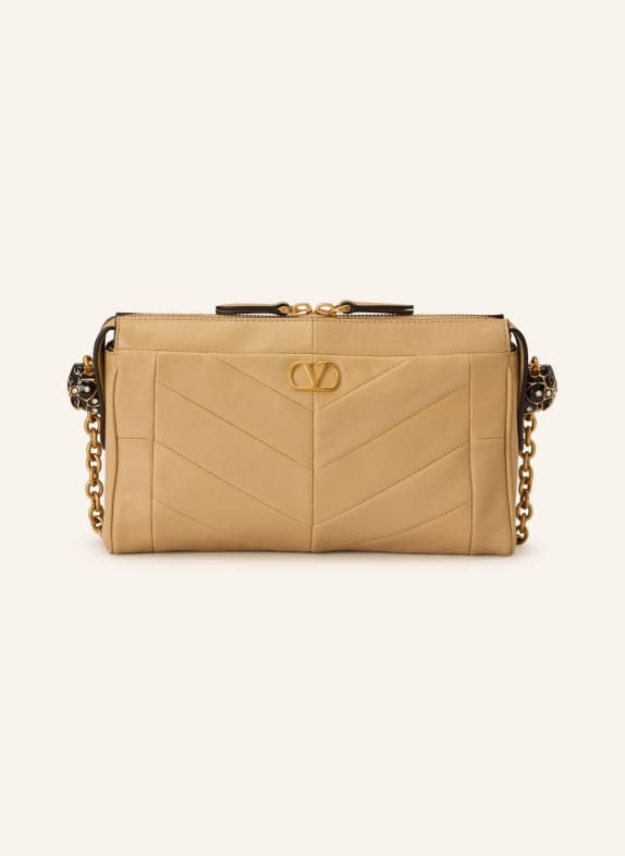 VALENTINO GARAVANI Umhängetasche VLOGO PANTHEA SMALL BEIGE / GOLD