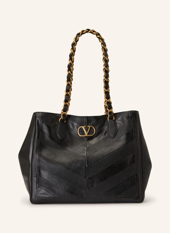 VALENTINO GARAVANI Torba na zakupy LASEINE CZARNY / ZŁOTY